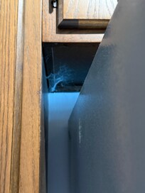 Huge cobwebs in the kitchen