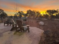 Pretty view of sunrise from the breakfast area