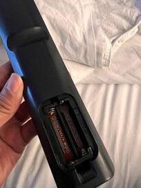 No batteries in TV remote.