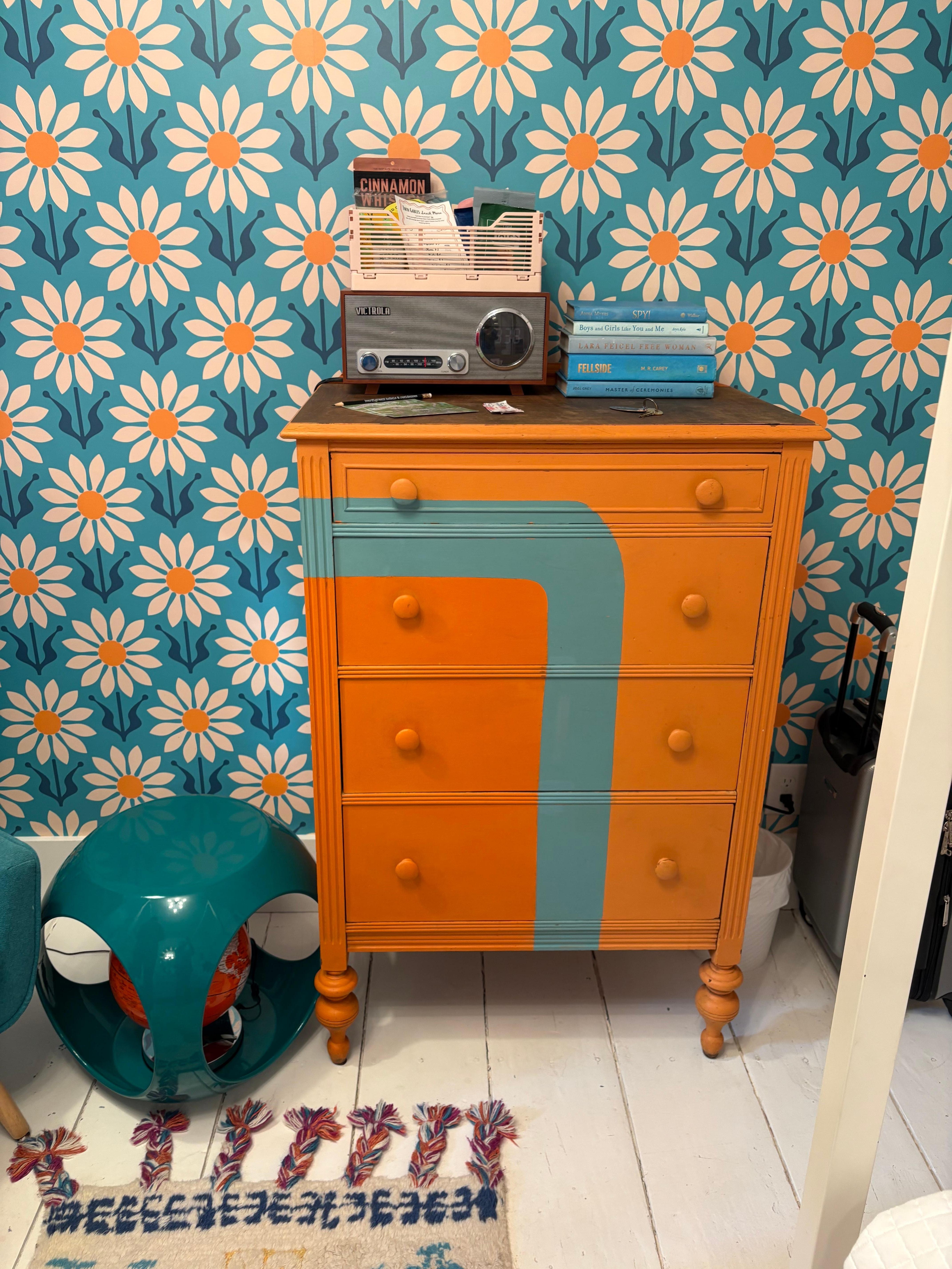 This was our room in the bed-and-breakfast, which was so cool