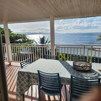 Vue du balcon de la villa