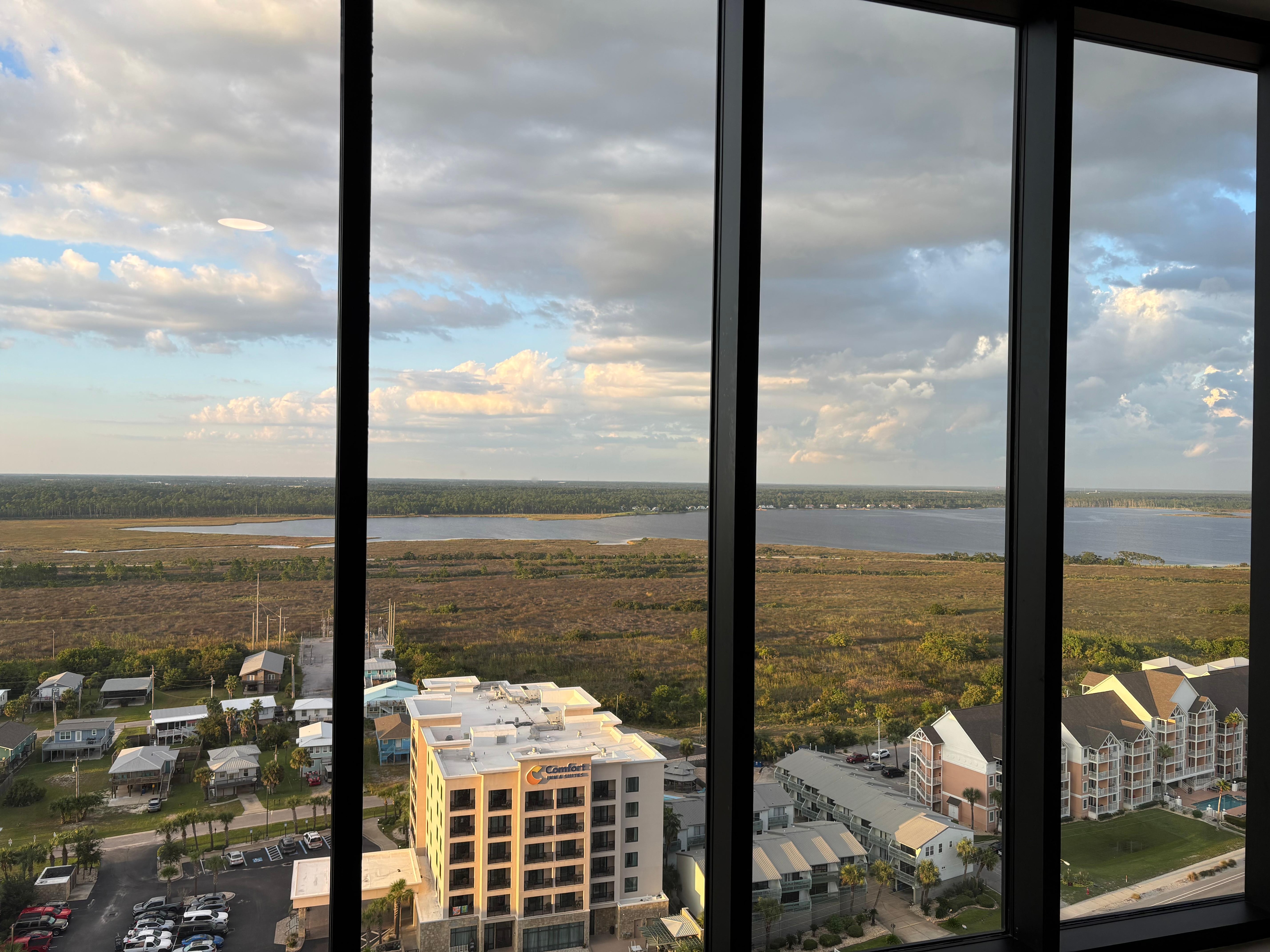 What a view when you come off of the elevator 