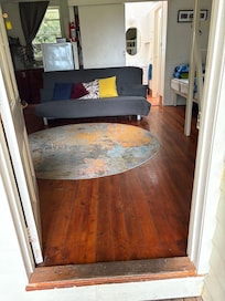 Sofa bed in entrance