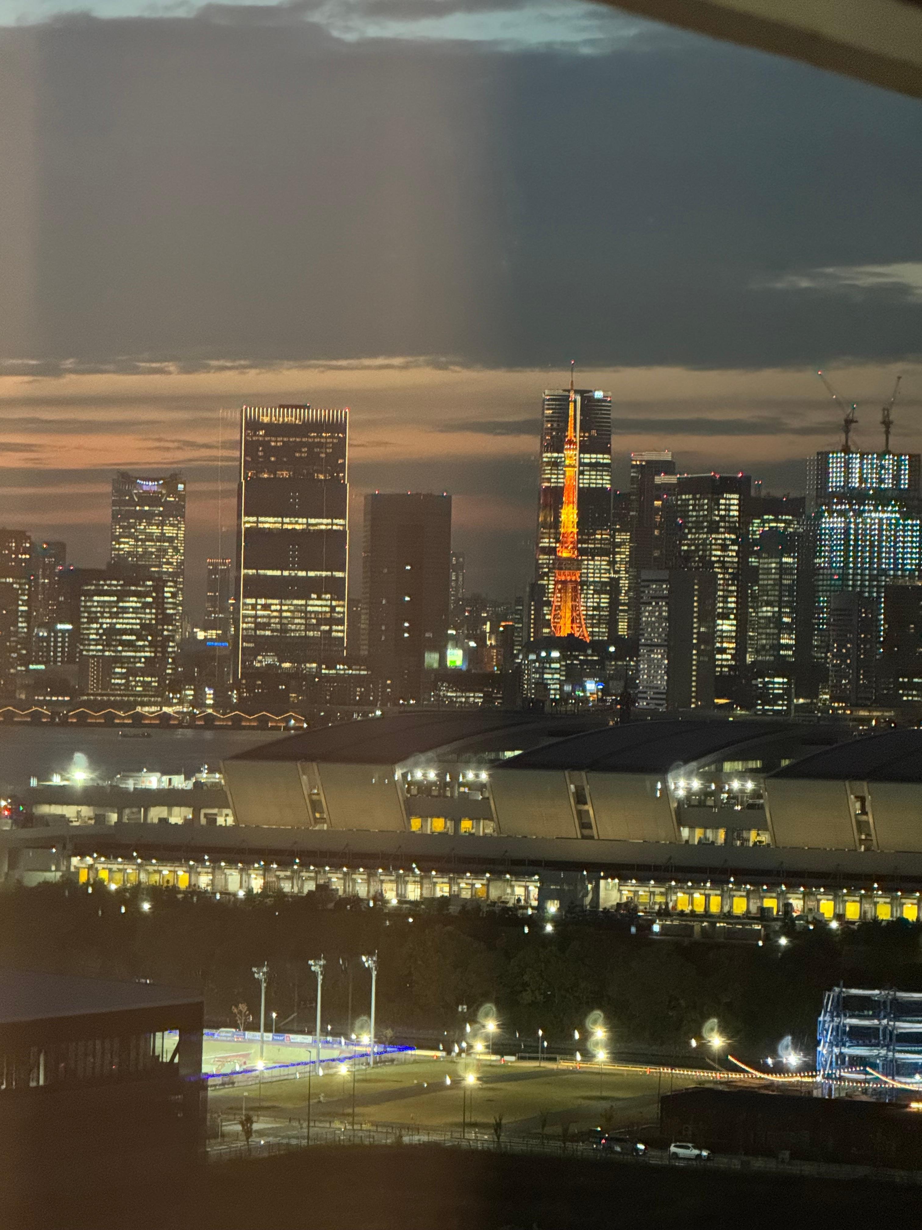 View from the room at the 16th floor. 