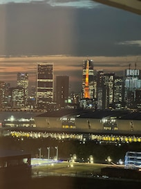 View from the room at the 16th floor.