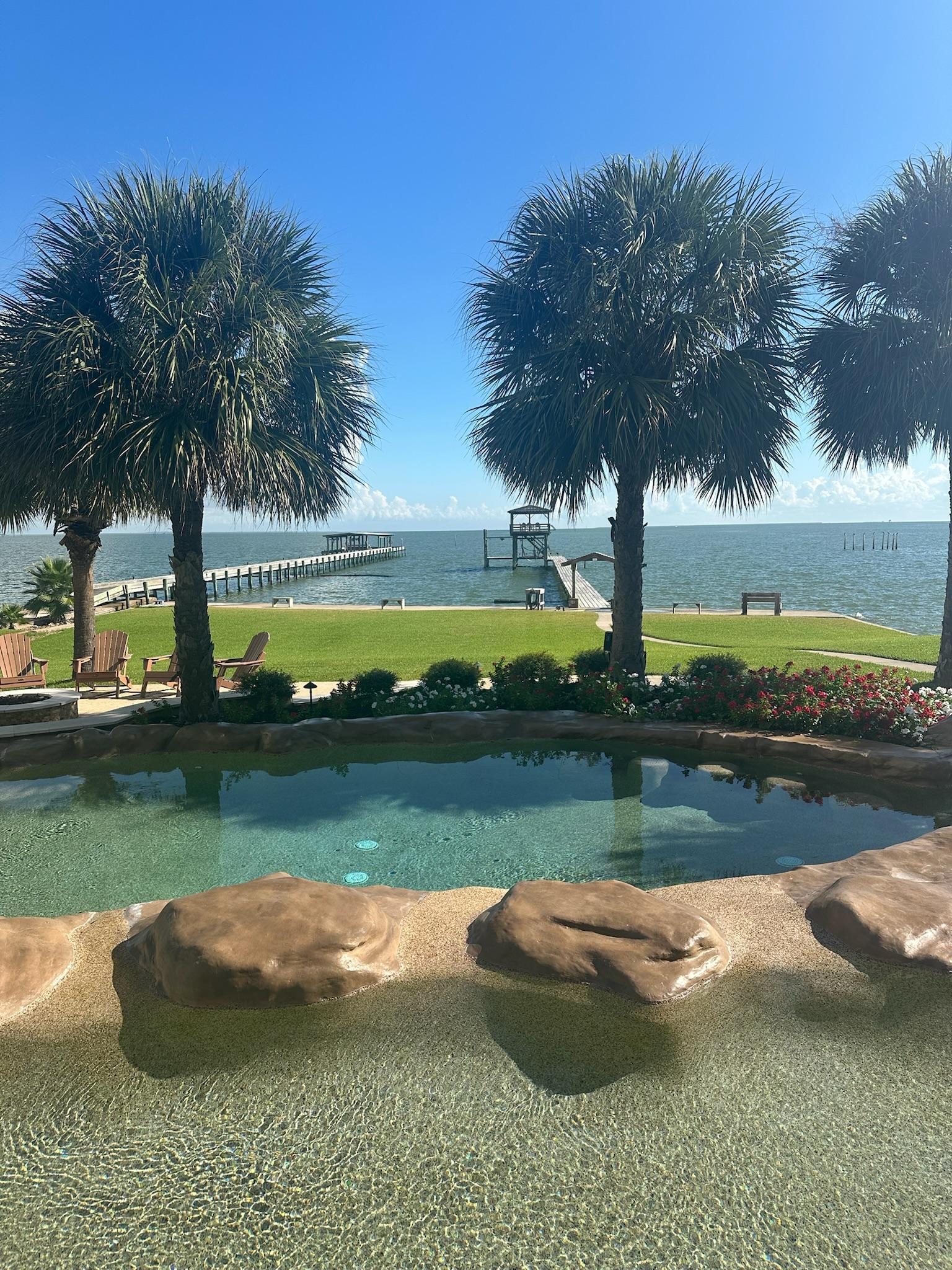 Beautiful backyard view