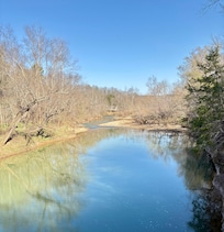 View from bridge entry point that eventually leads bk to house.