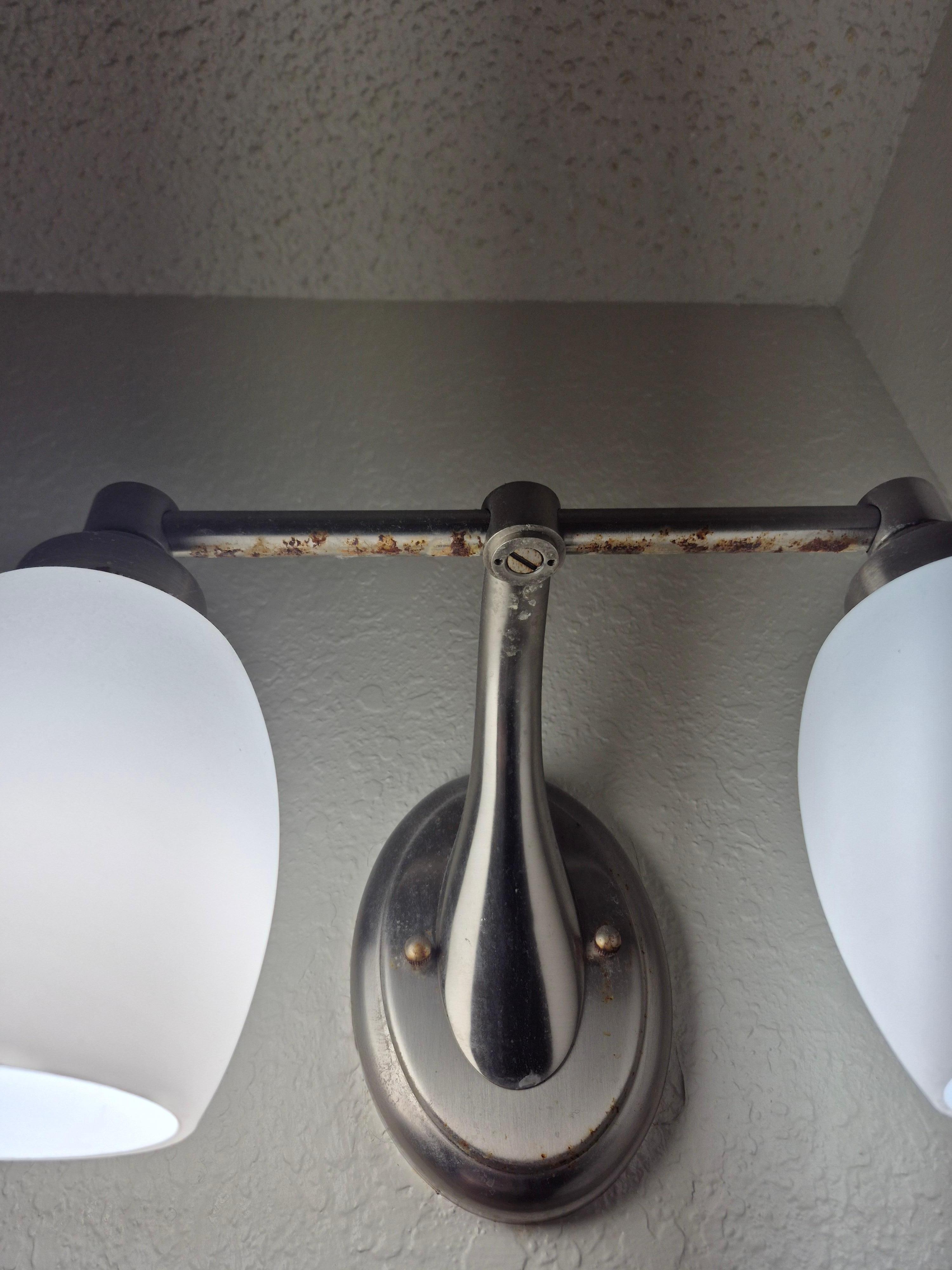 Light fixture, really rusty