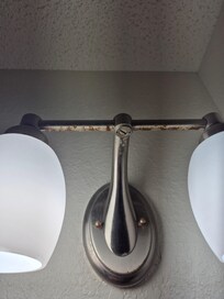 Light fixture, really rusty