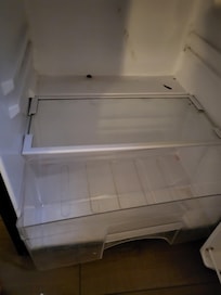 Inside fridge