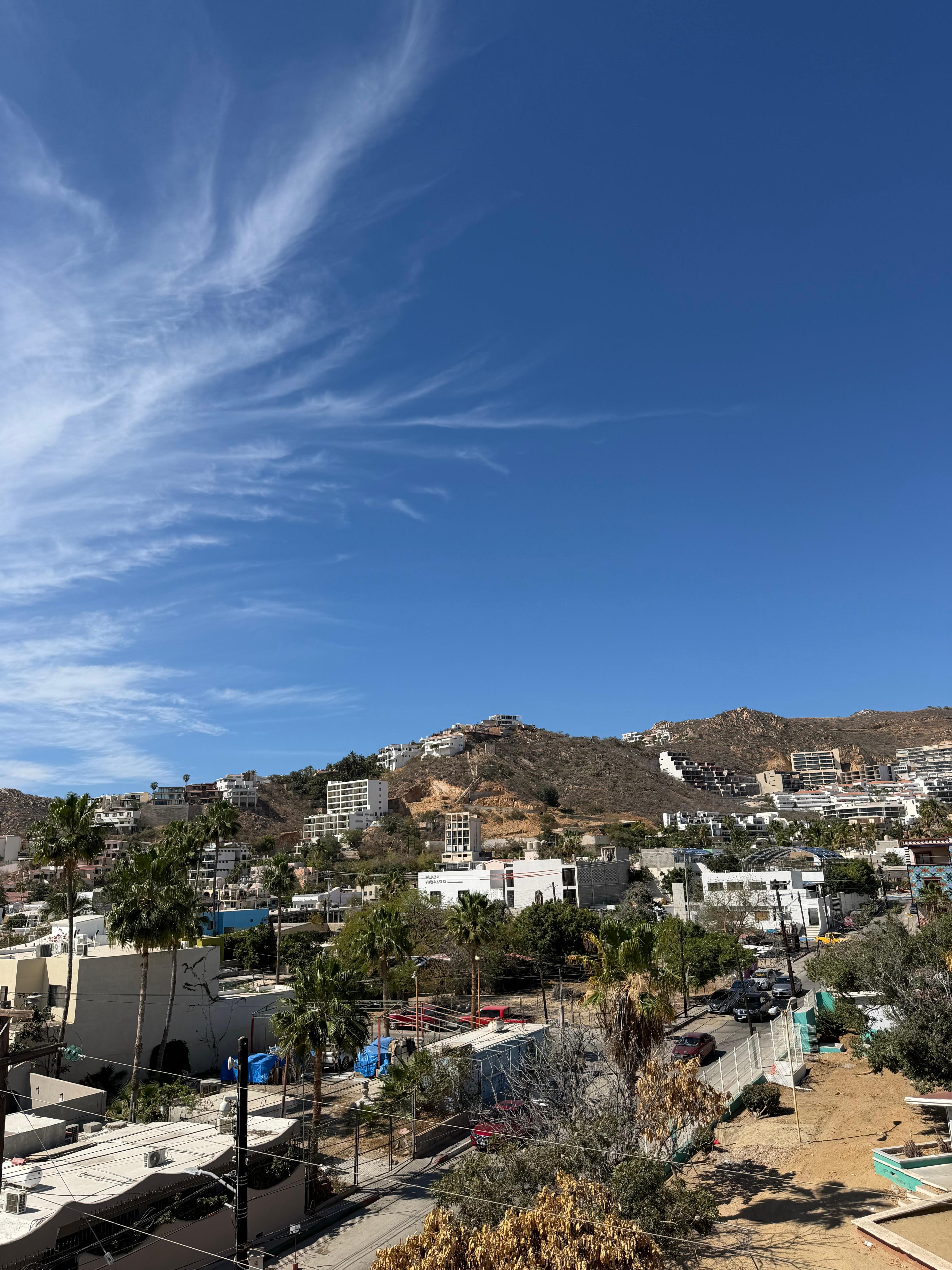 la vista desde el área de desayuno 