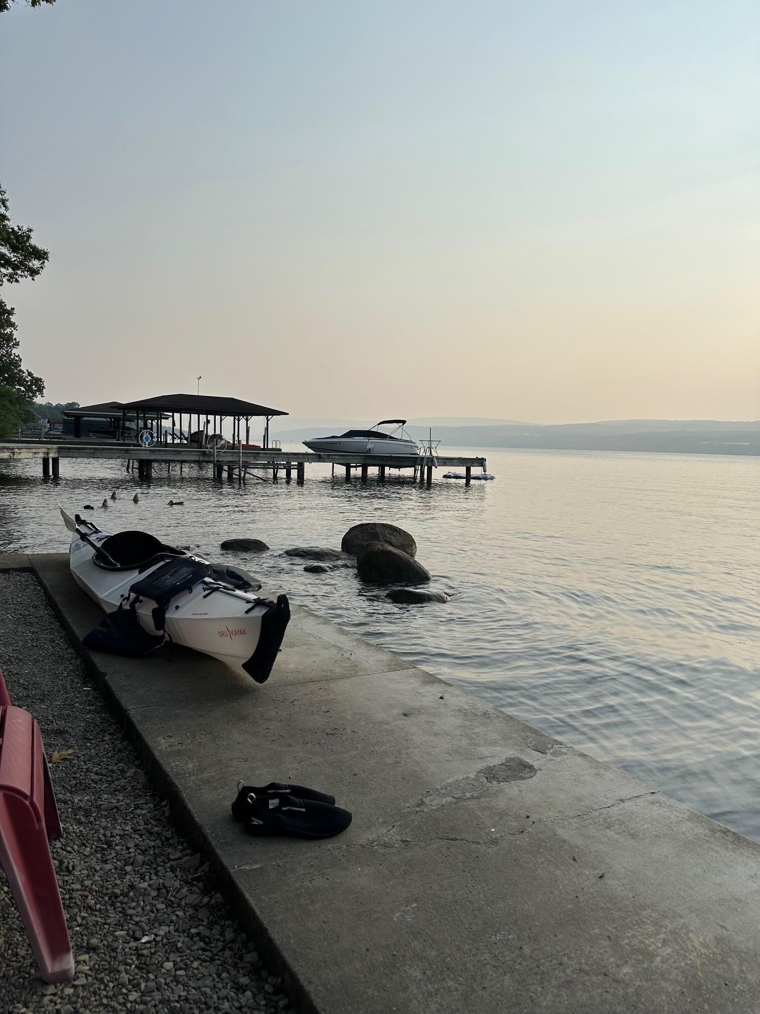 Great beach frontage allowed our large family to congregate and enjoy the water.