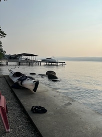 Great beach frontage allowed our large family to congregate and enjoy the water.