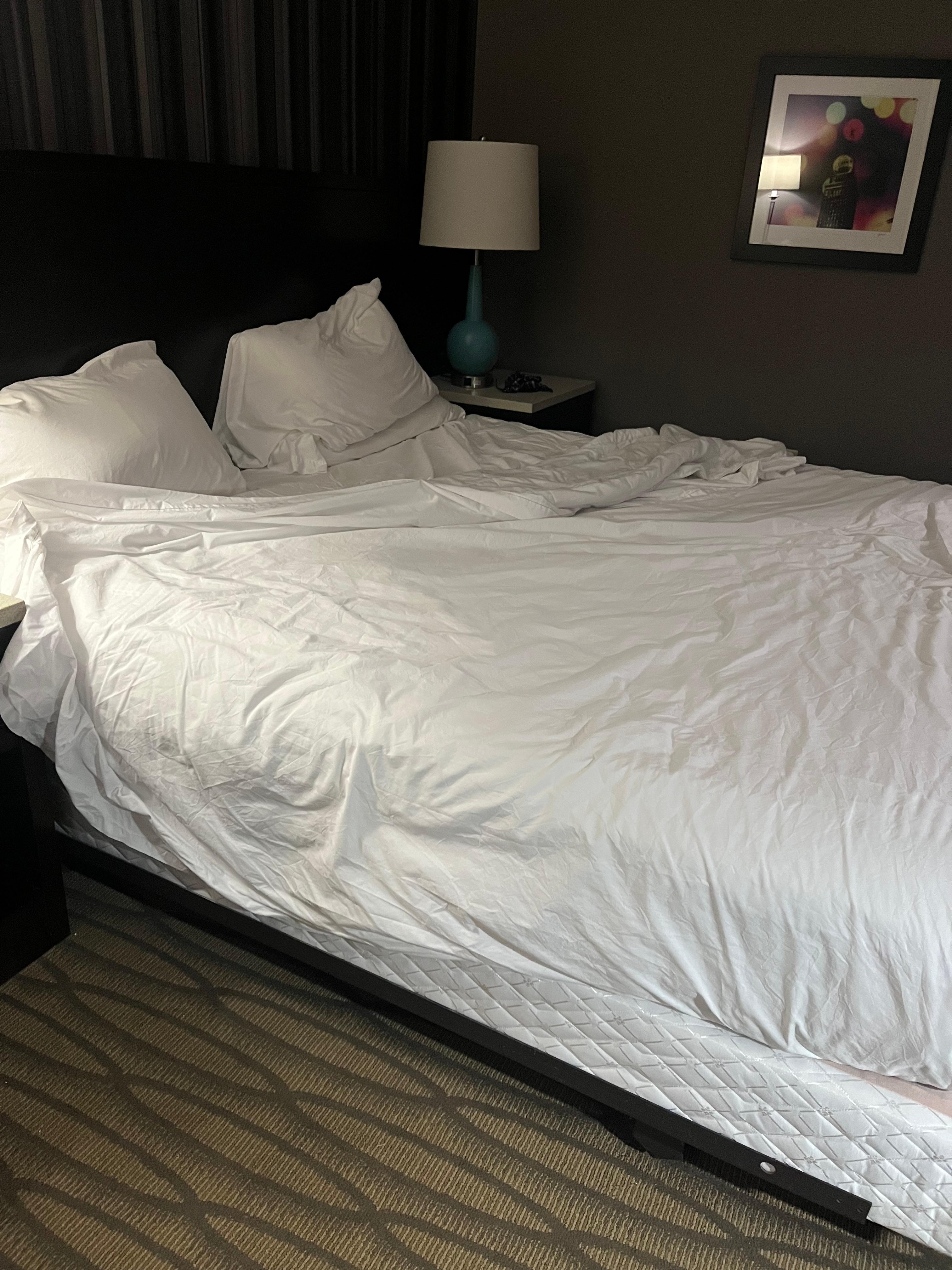 Sheets for blankets. I should also say they offered a mattress pad.