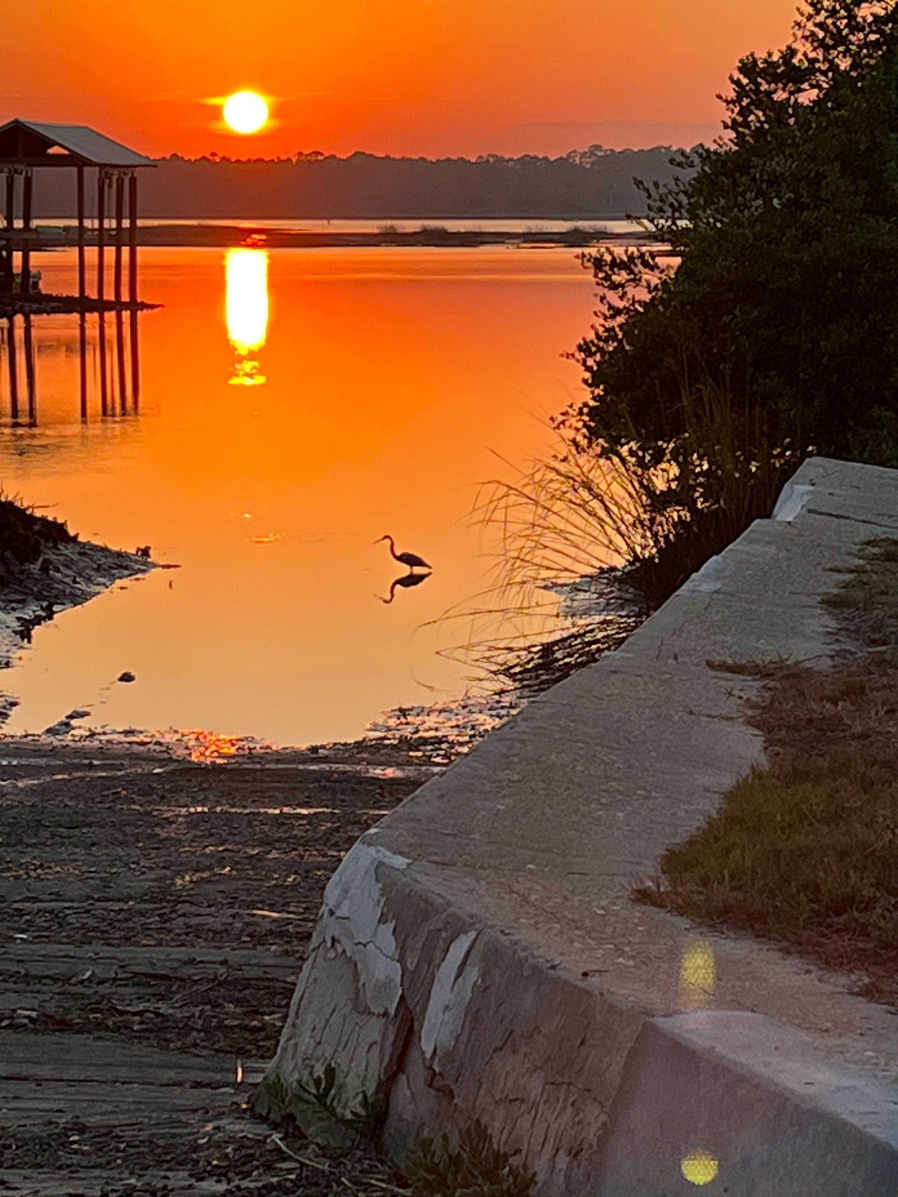 A very short walk from the home.