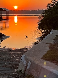 A very short walk from the home.