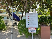 Beach closed due to rotting seaweed