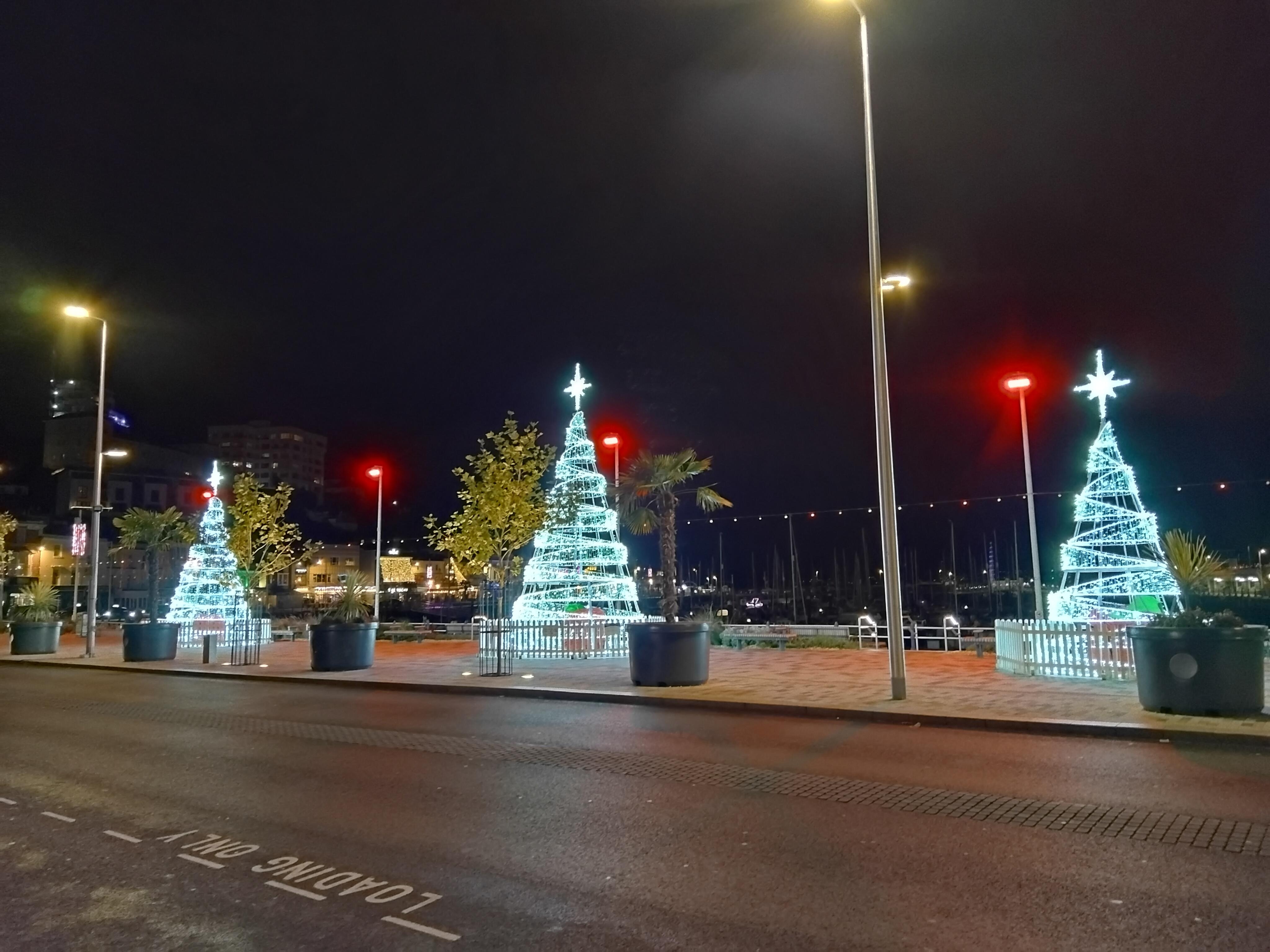 Xmas lights in Torquay 