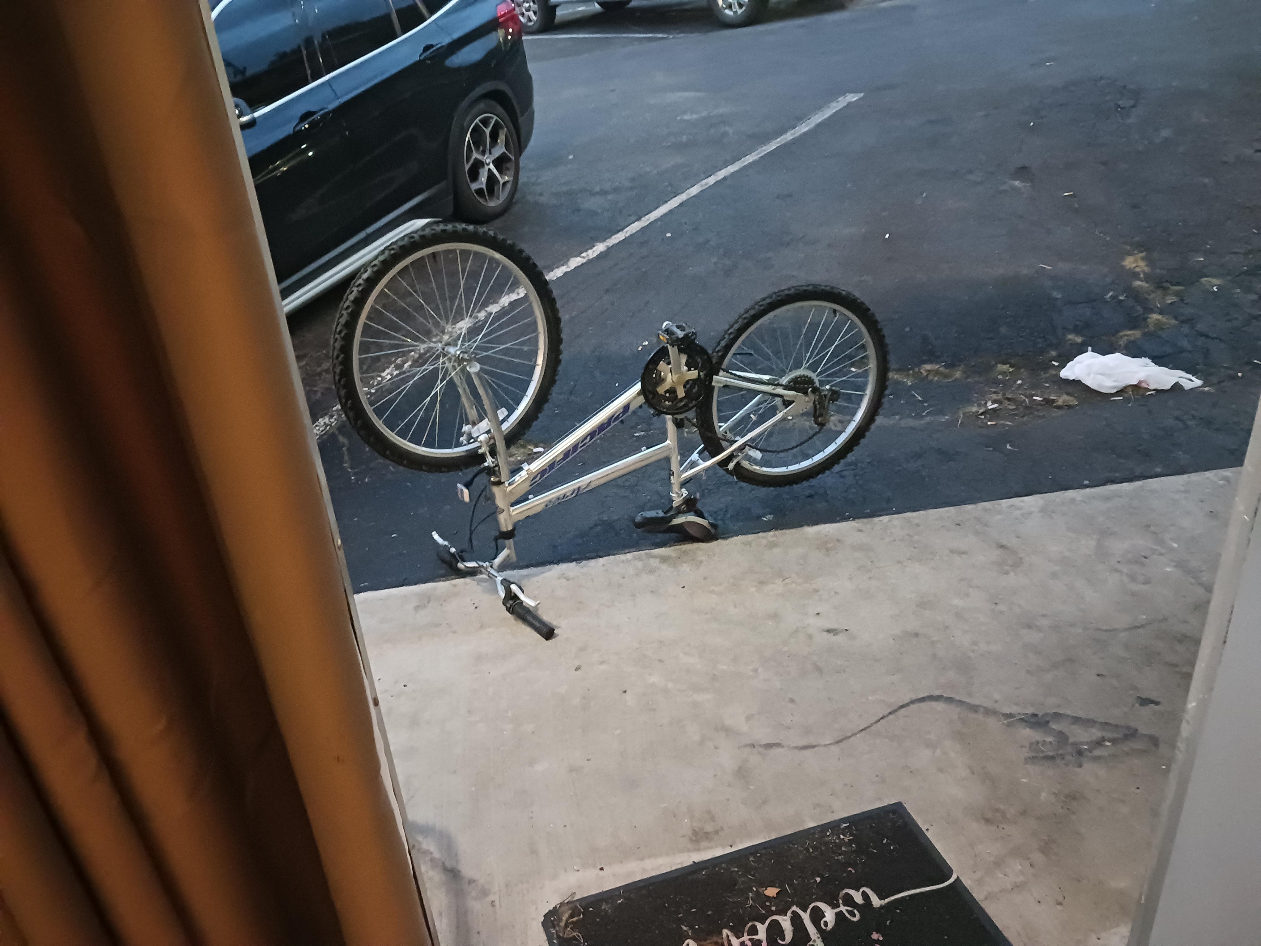 Directly in front of our door