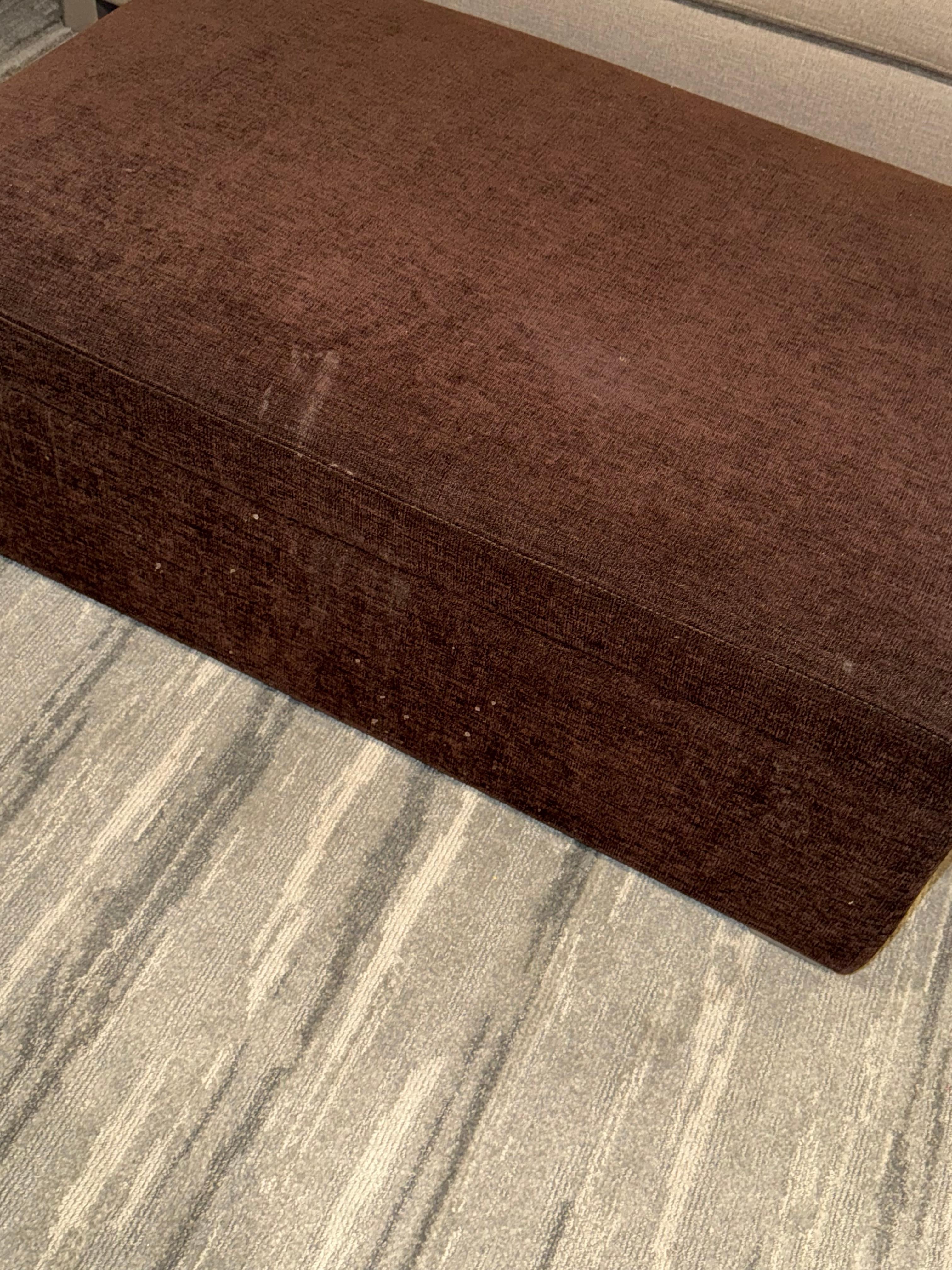 Stains on ottoman in 2nd room change