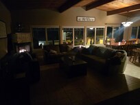Living room at night
