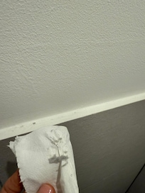Dusting needed in the bathroom