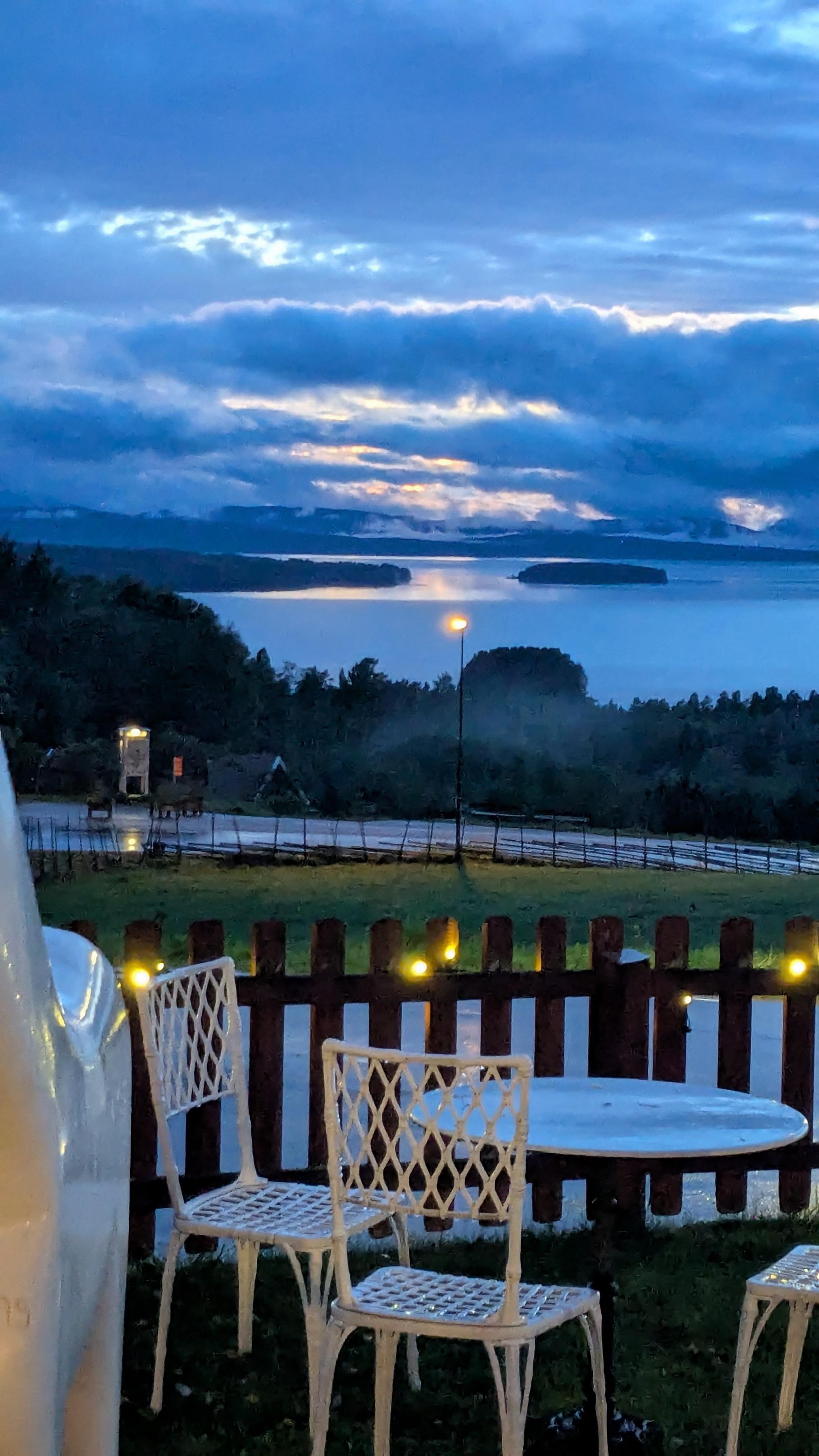 Utsikten från hotellet över Siljan 