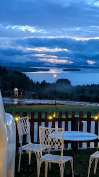 Utsikten från hotellet över Siljan