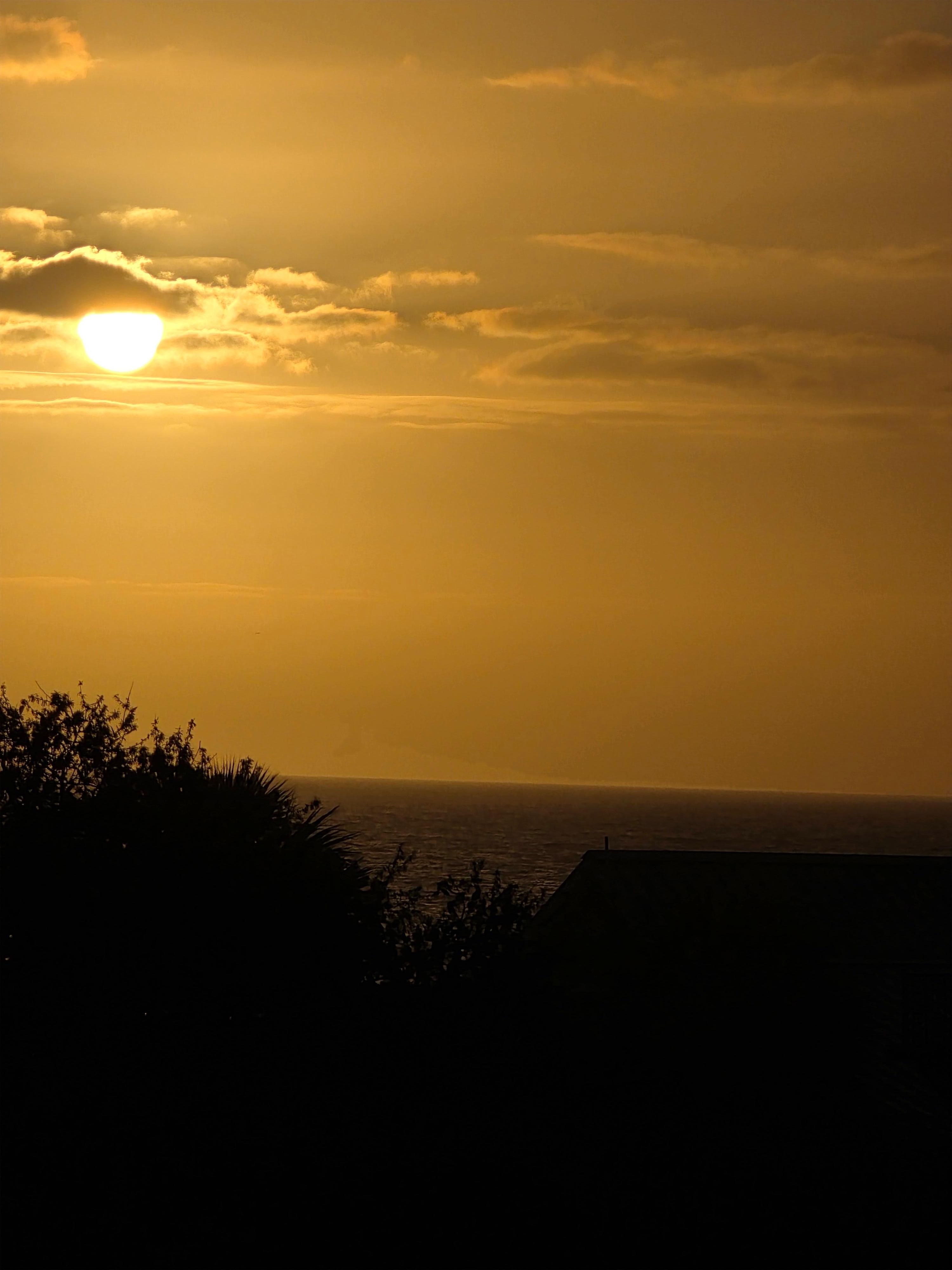 Sunrise from the condo.