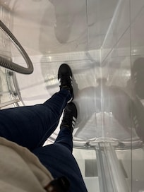 This is how small the shower was