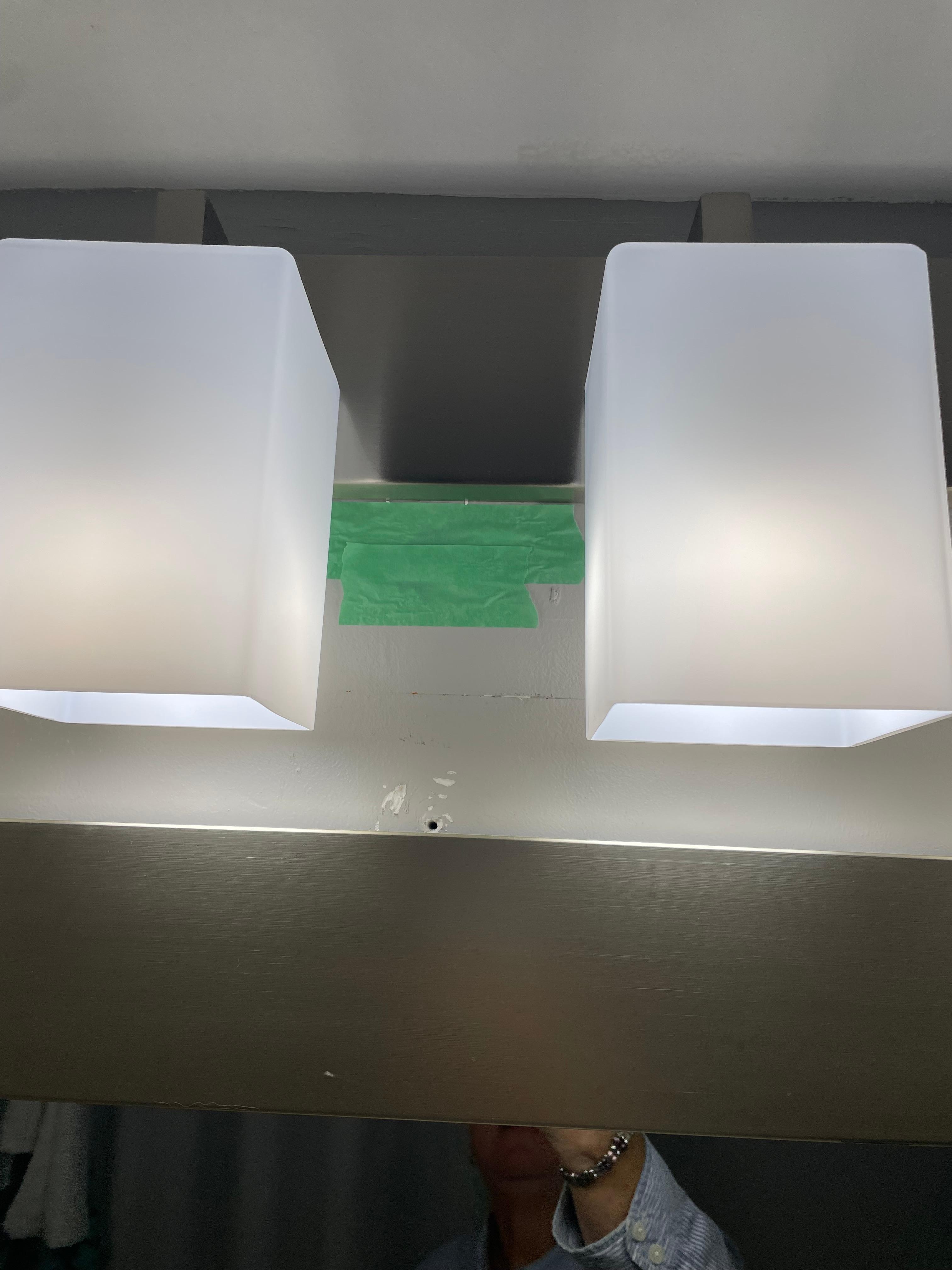 Painters tape left over in our room