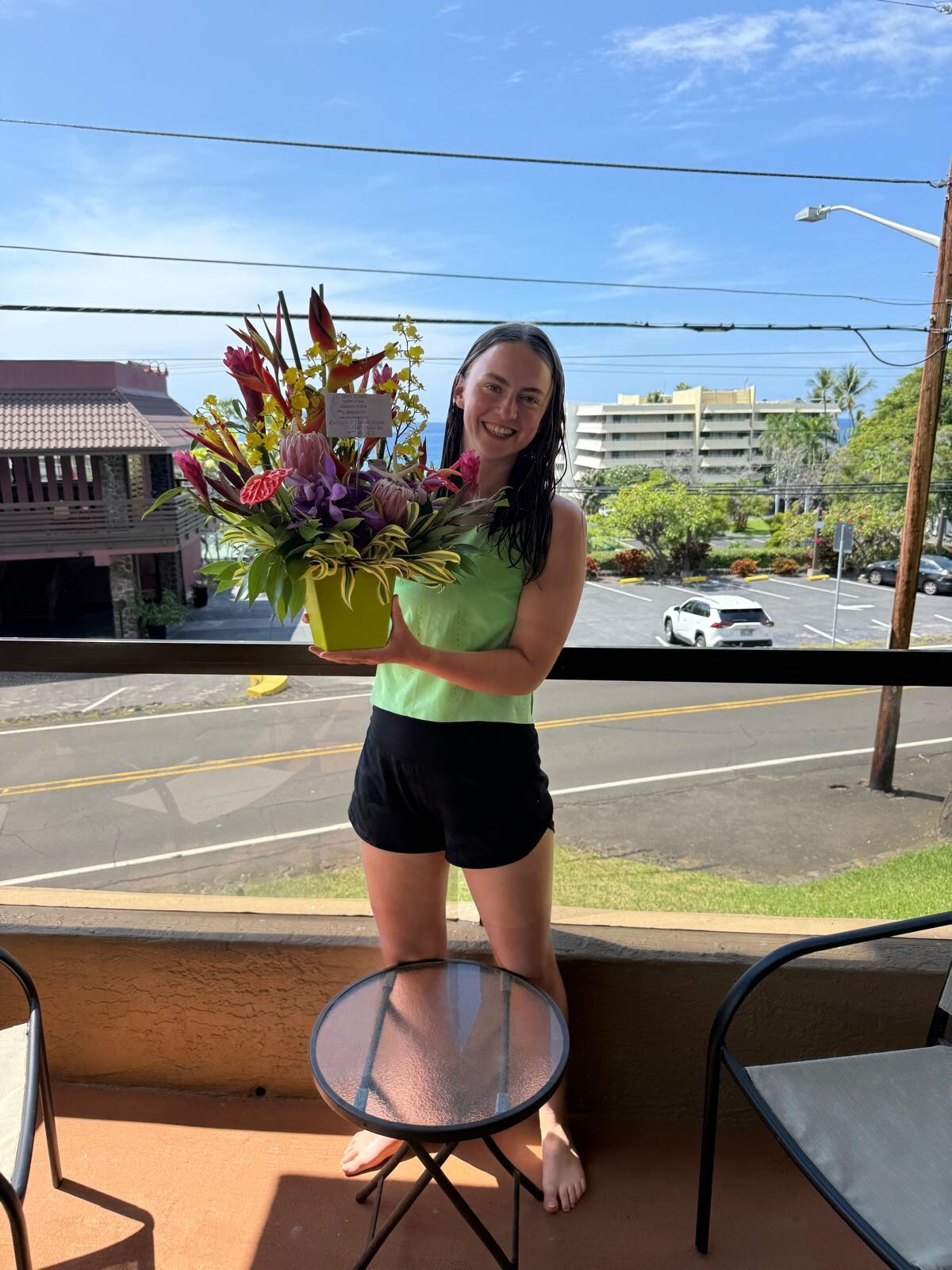 Taken on the side of the lanai with an ocean view