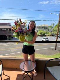 Taken on the side of the lanai with an ocean view