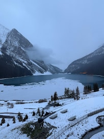 Mountain & lake view from our window