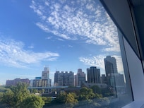 部屋から見た
外の風景。