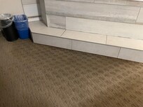 Water went from the trash cans to the bed