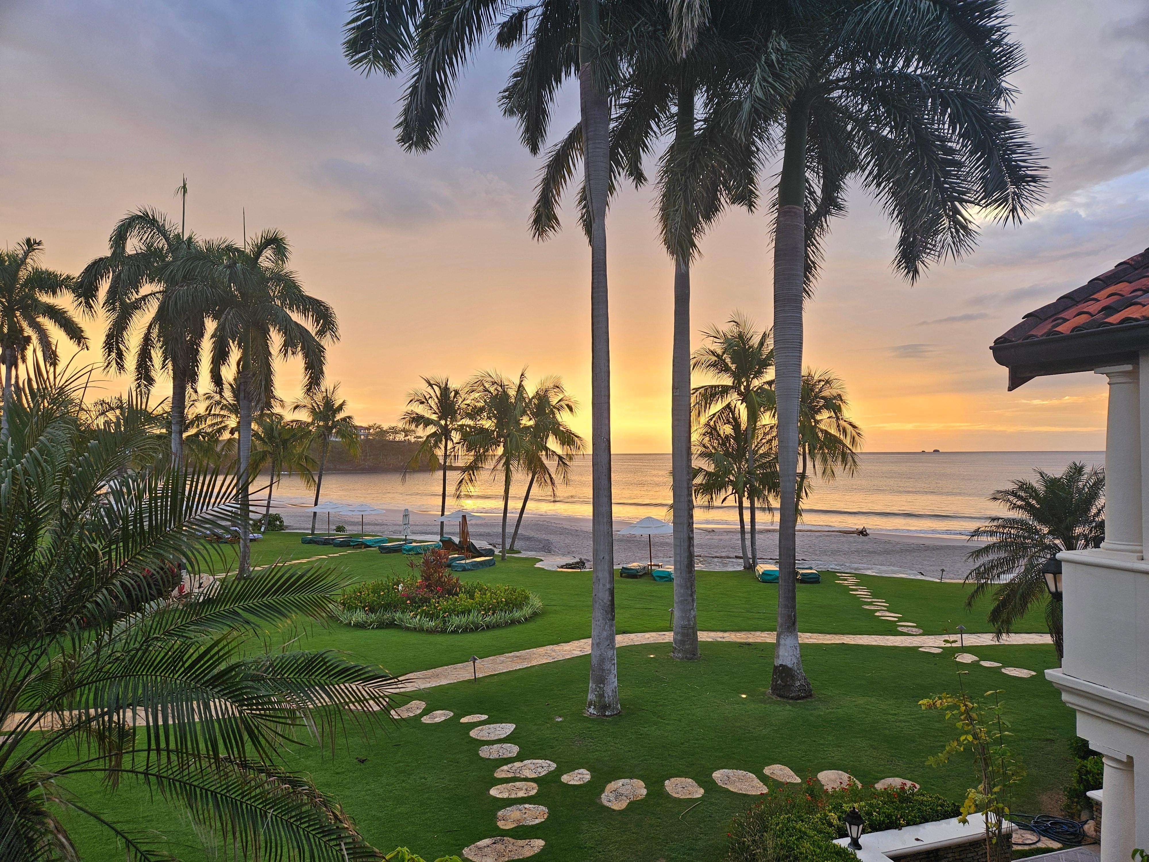 Sunset from the balcony 