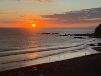 Sunset from our balcony.
