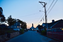 At the end of this street, you will find all the things! This is the view from right in front of the house.