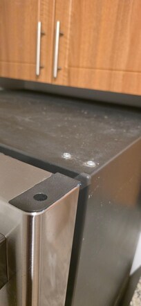 Top of refrigerator-obviously not cleaned in a long time