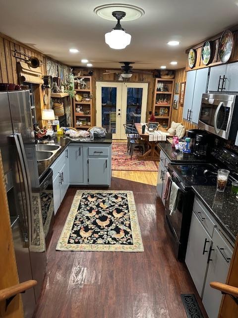 looking into the kitchen