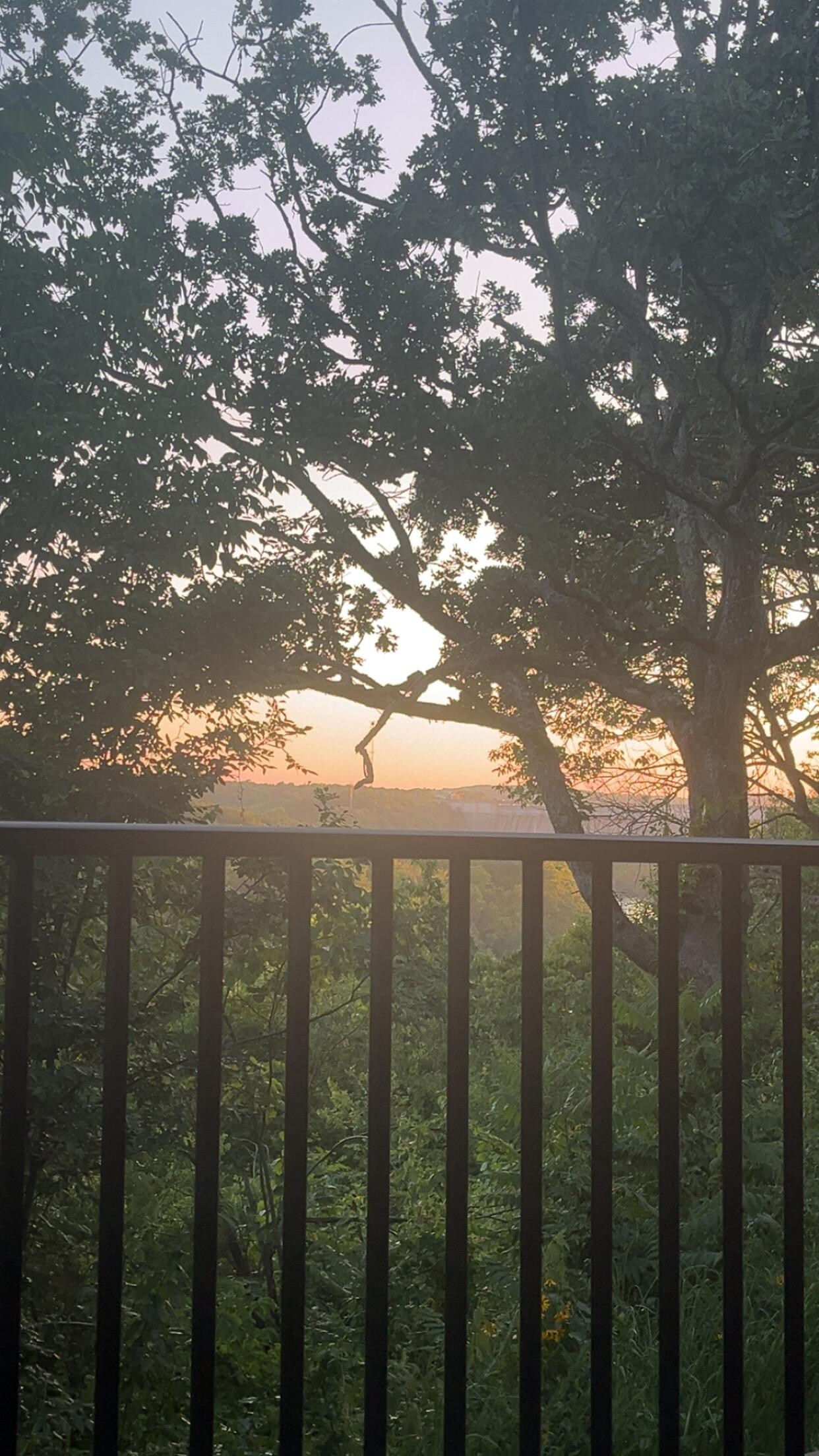 Back porch balcony - evening 