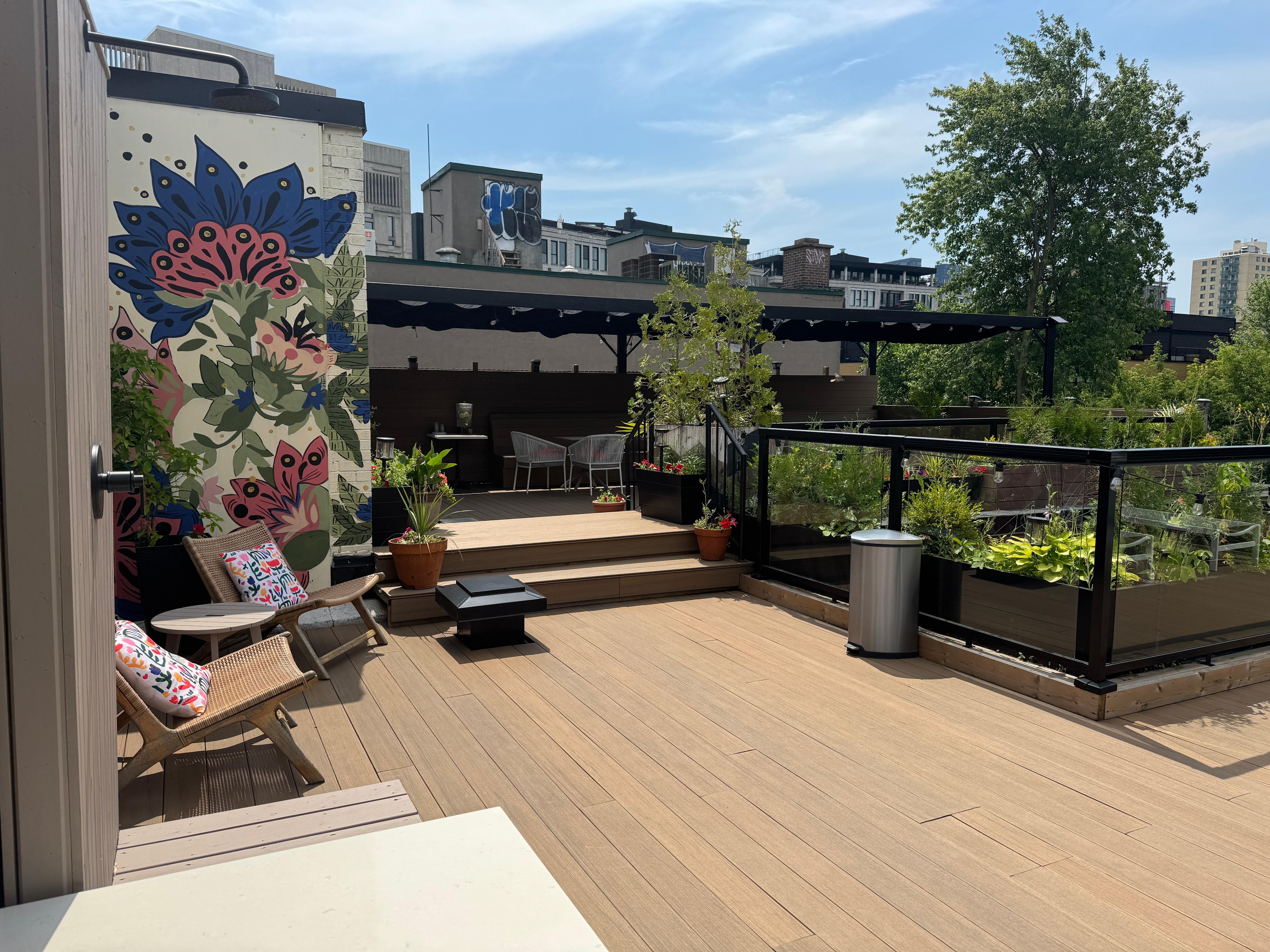 Toit terrasse pour se poser, se reposer 