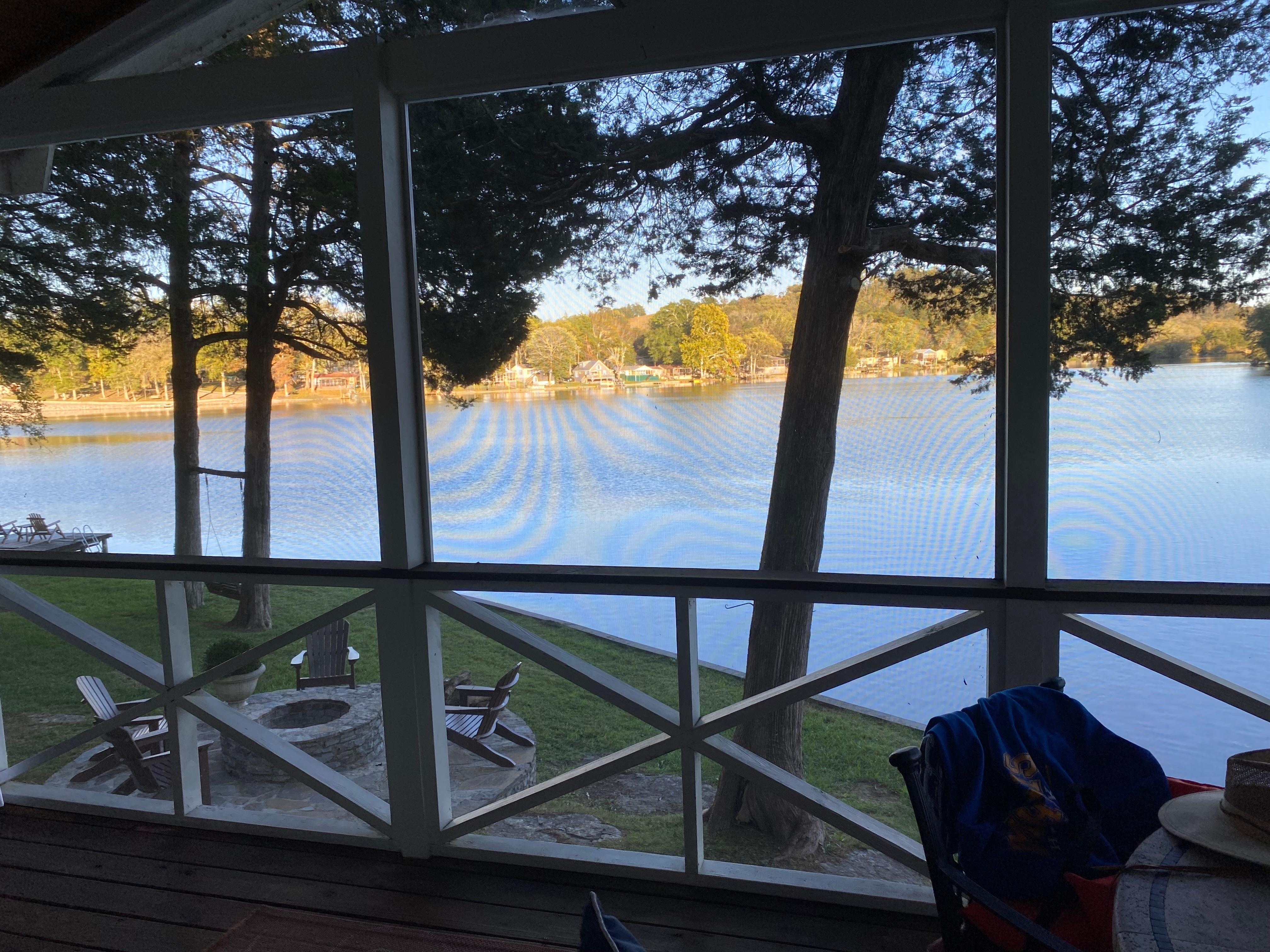 View from the screened porch