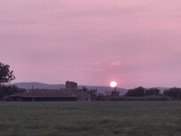 Sonnenuntergang auf dem Land