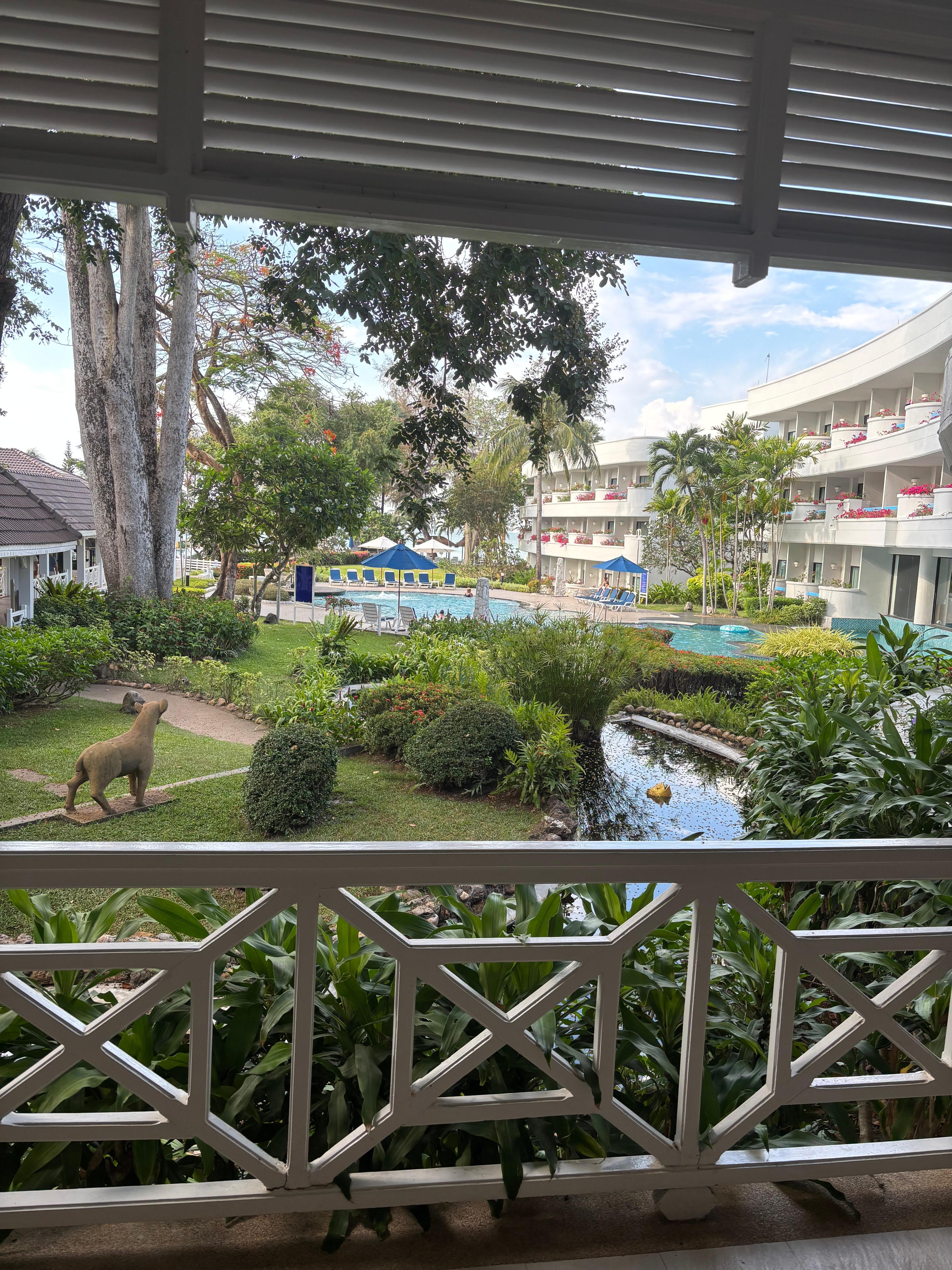 View from the reception area.