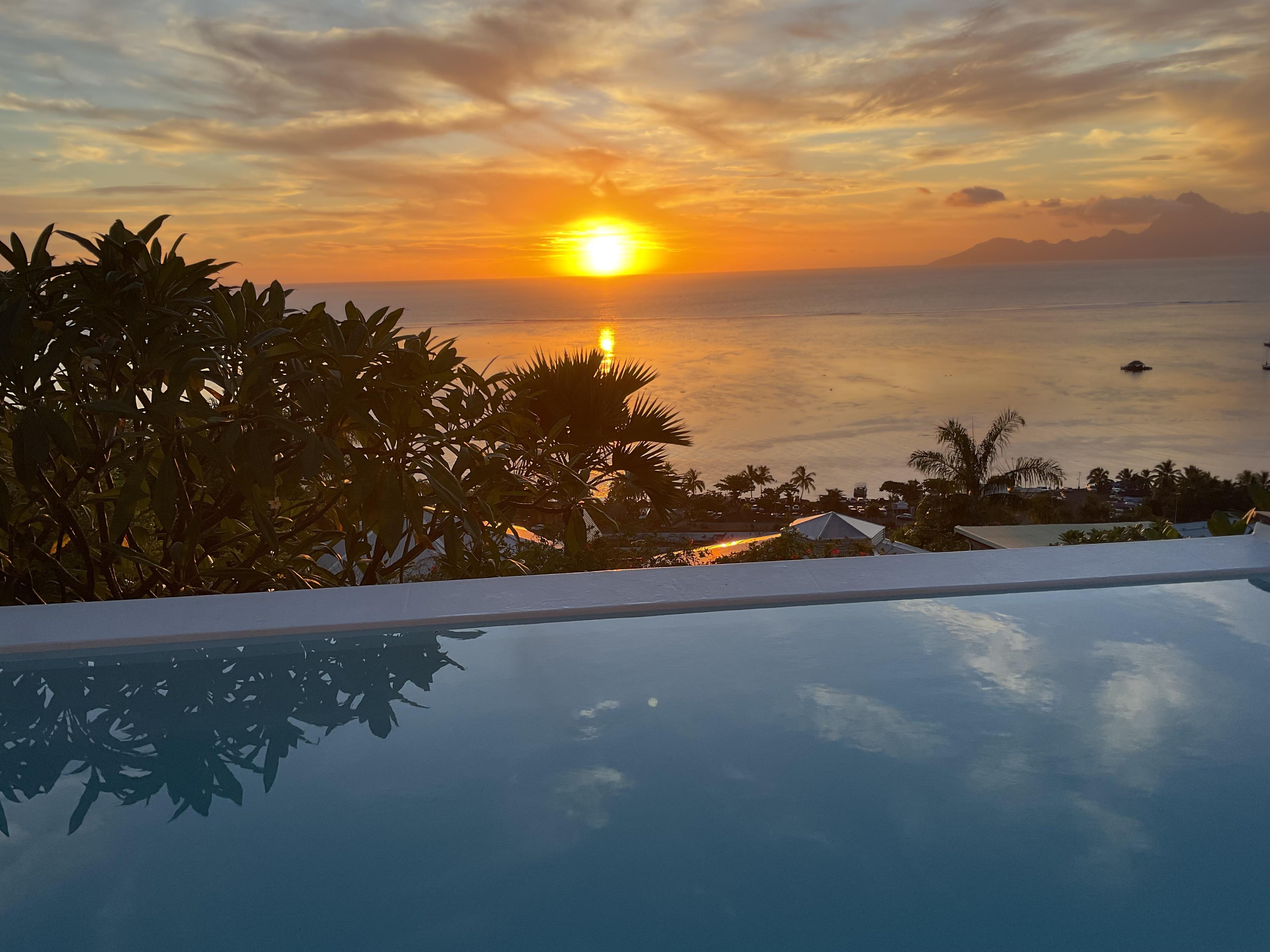 Sunset on night three