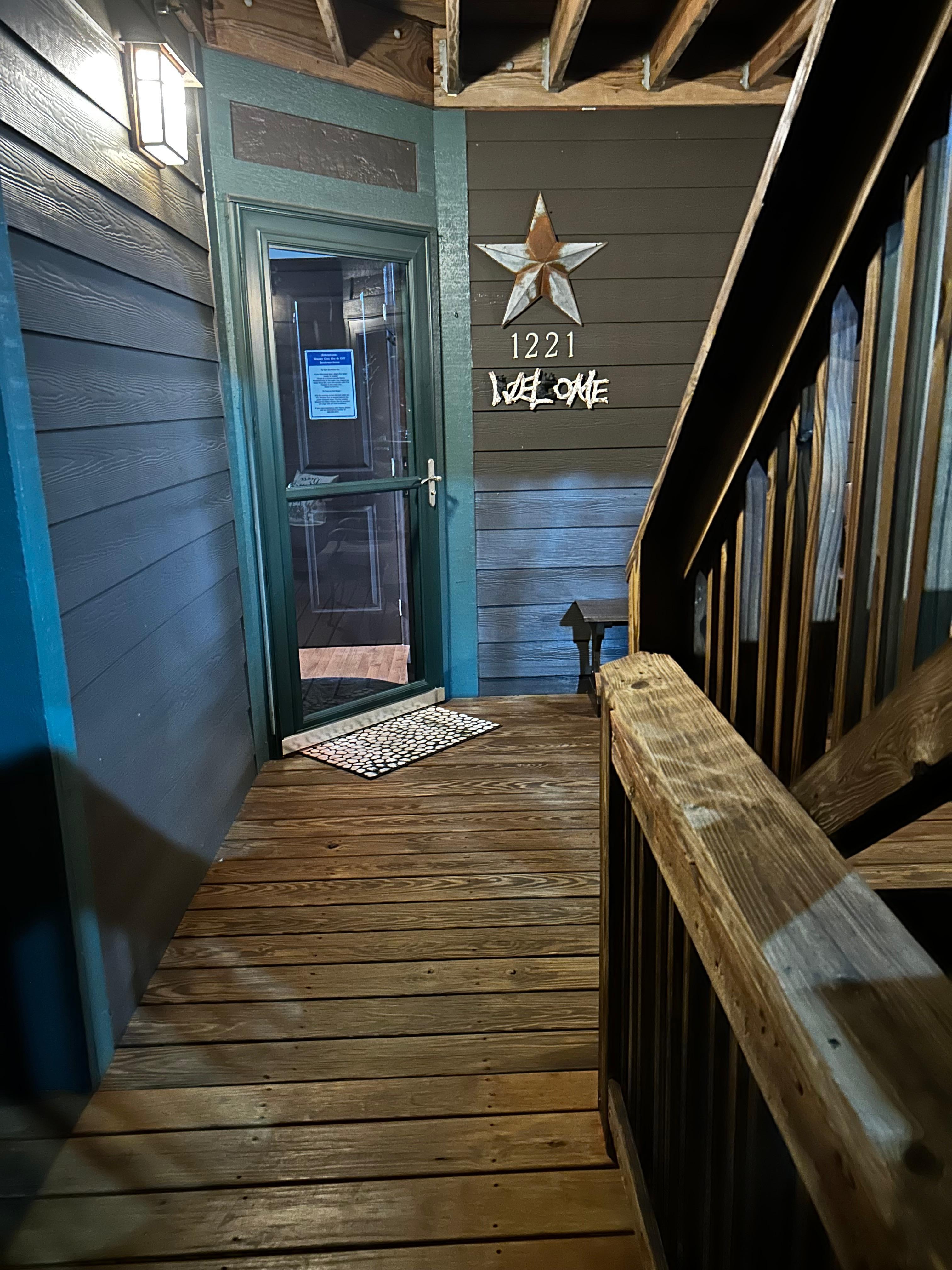 Front door and entrance area