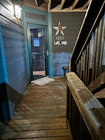 Front door and entrance area