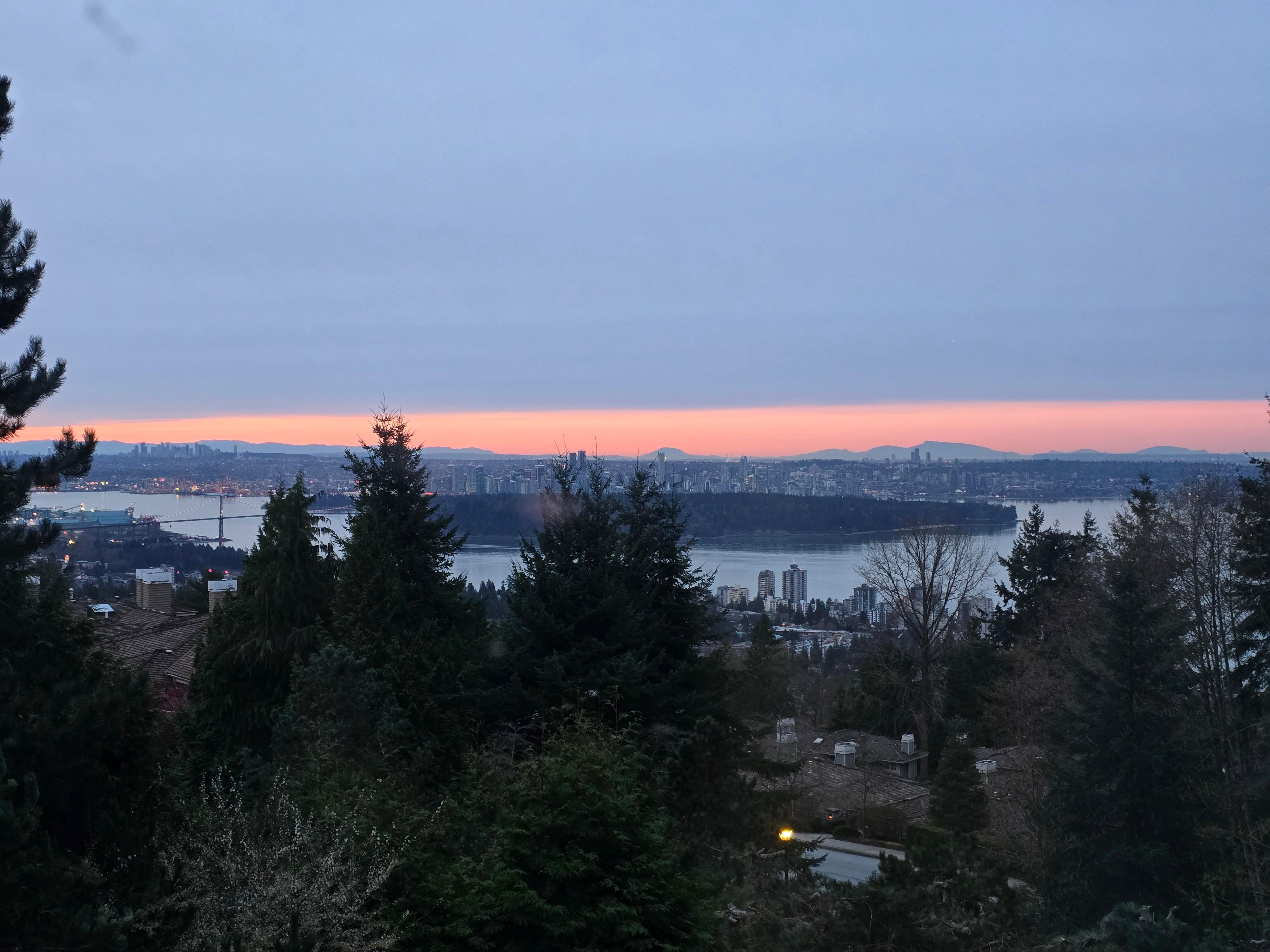 Morning view from master bedroom 